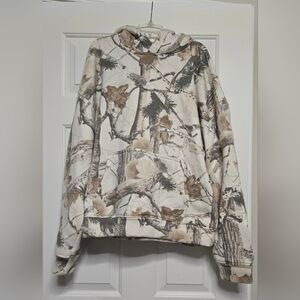 Hollister Boxy Fit Camo Hoodie Men's Medium